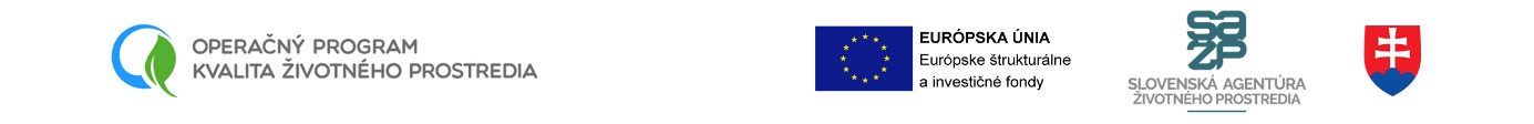 OP Kvalita životného prostredia · Európska únia · SAŽP · SR